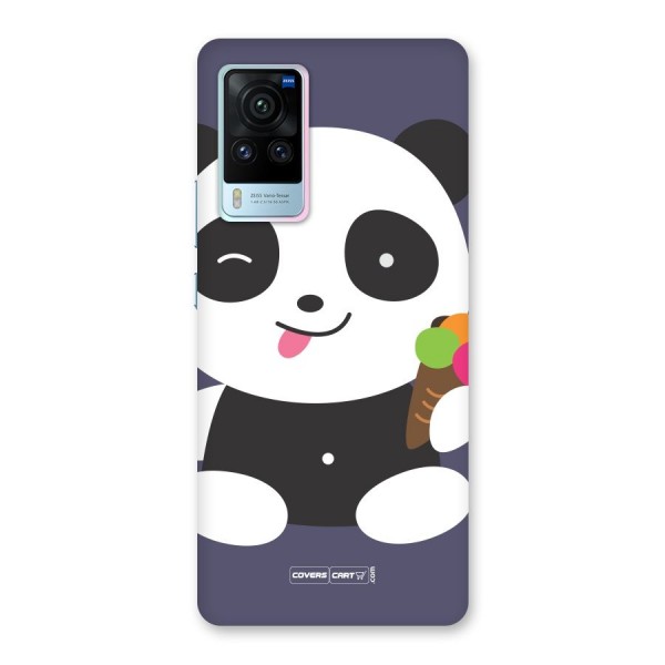 Cute Panda Blue Back Case for Vivo X60 Pro