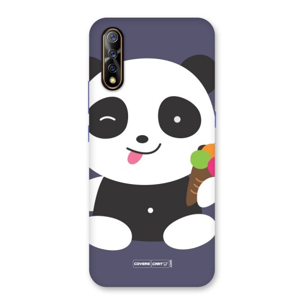 Cute Panda Blue Back Case for Vivo Z1x