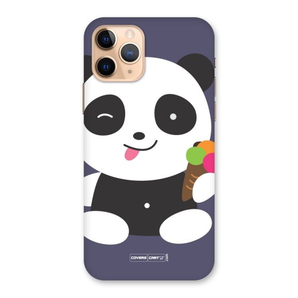 Cute Panda Blue Back Case for iPhone 11 Pro