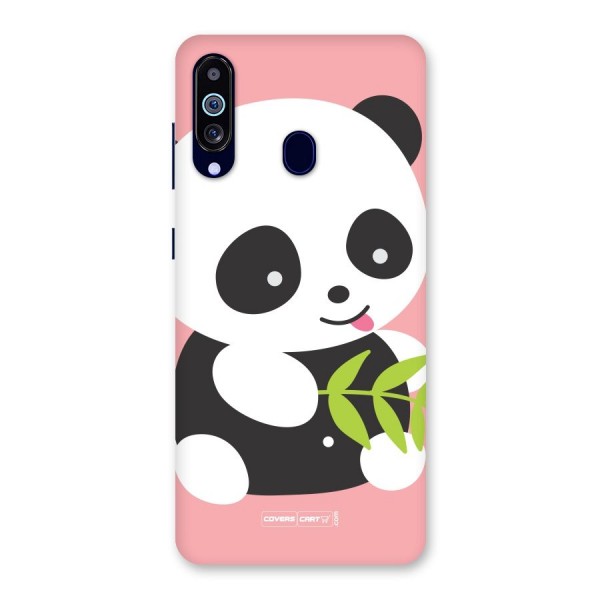 Cute Panda Pink Back Case for Galaxy A60