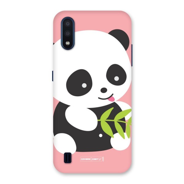 Cute Panda Pink Back Case for Galaxy M01