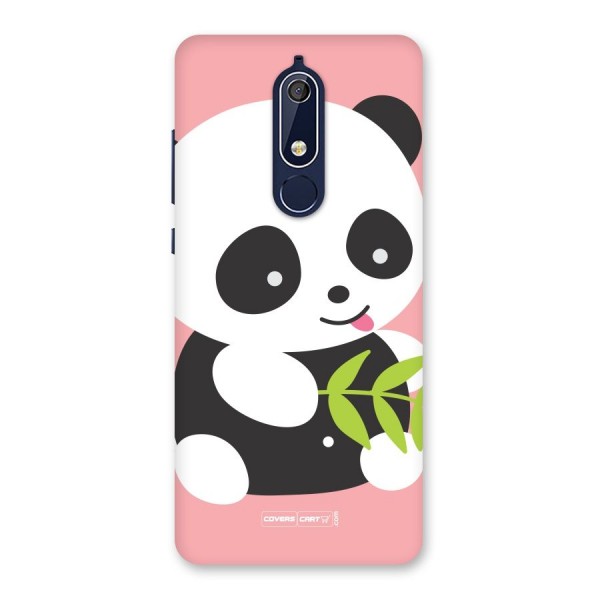 Cute Panda Pink Back Case for Nokia 5.1