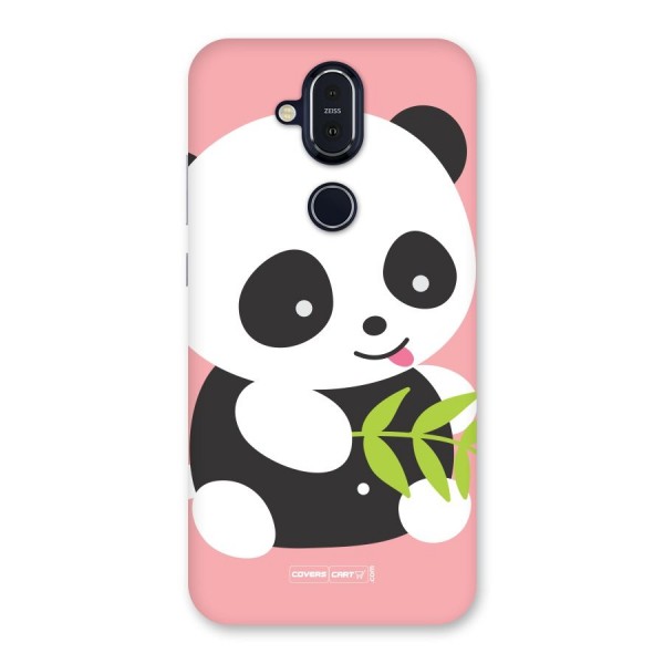 Cute Panda Pink Back Case for Nokia 8.1