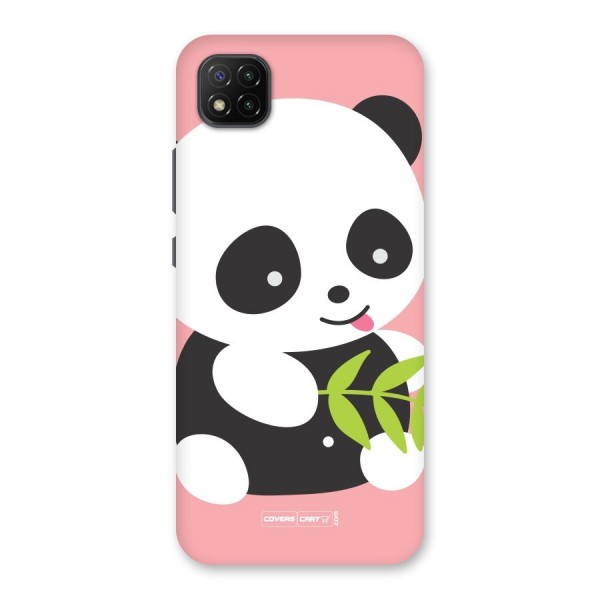 Cute Panda Pink Back Case for Poco C3