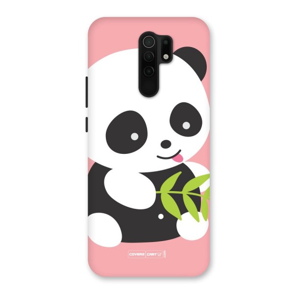 Cute Panda Pink Back Case for Redmi 9 Prime