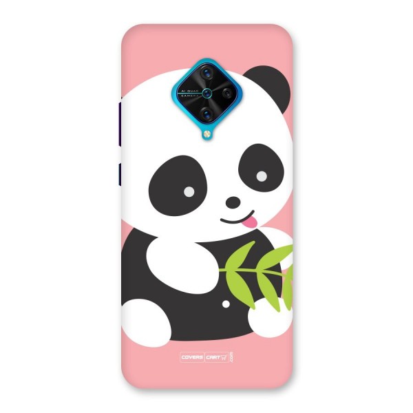 Cute Panda Pink Back Case for Vivo S1 Pro