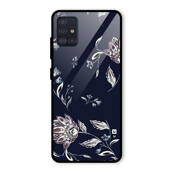 Cute Petals Glass Back Case for Galaxy A51