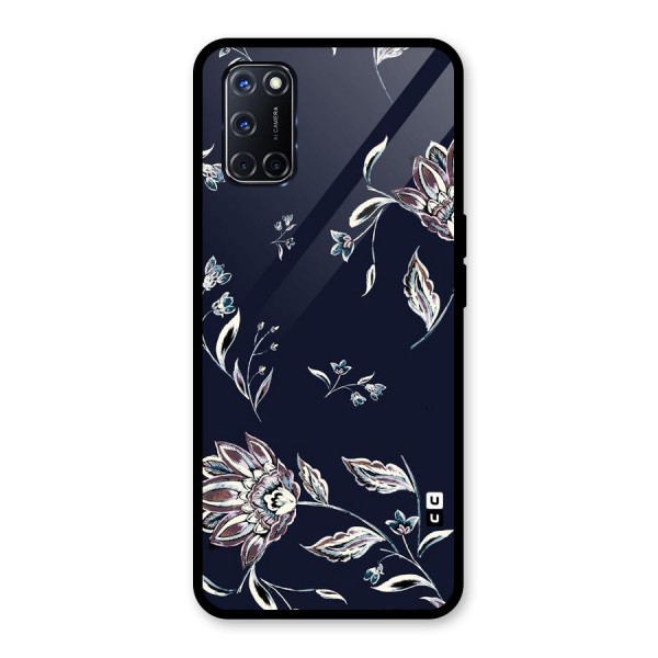 Cute Petals Glass Back Case for Oppo A52