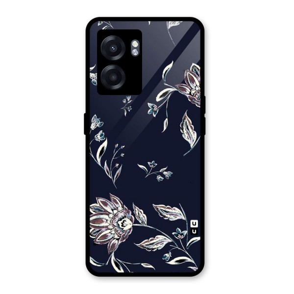 Cute Petals Glass Back Case for Oppo K10 (5G)