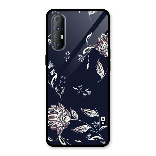 Cute Petals Glass Back Case for Oppo Reno3 Pro