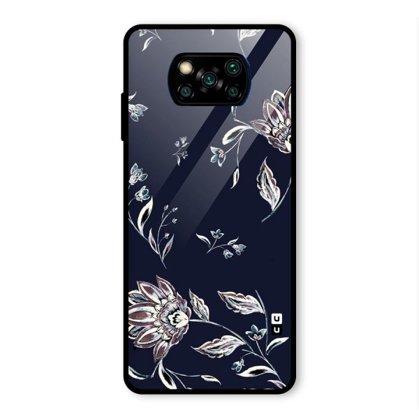 Cute Petals Glass Back Case for Poco X3 Pro