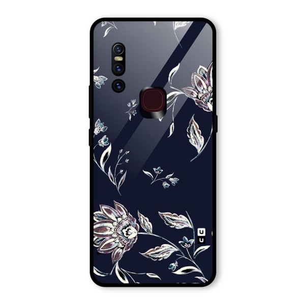 Cute Petals Glass Back Case for Vivo V15