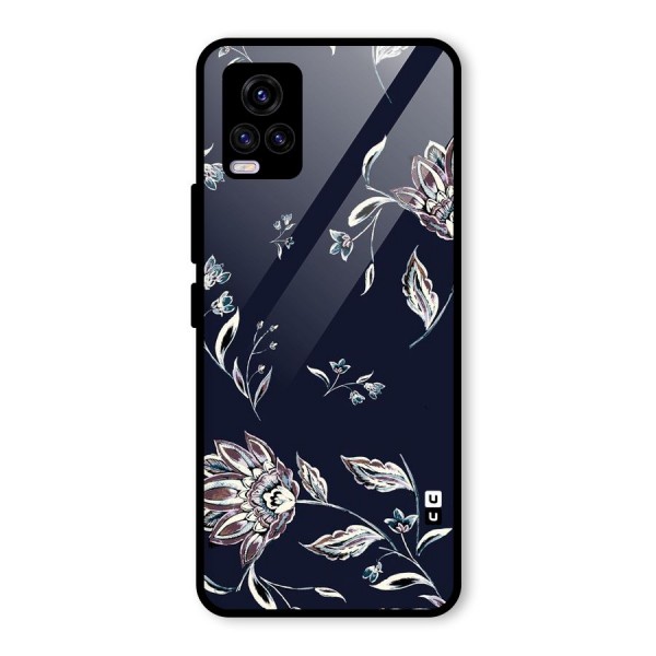 Cute Petals Glass Back Case for Vivo V20