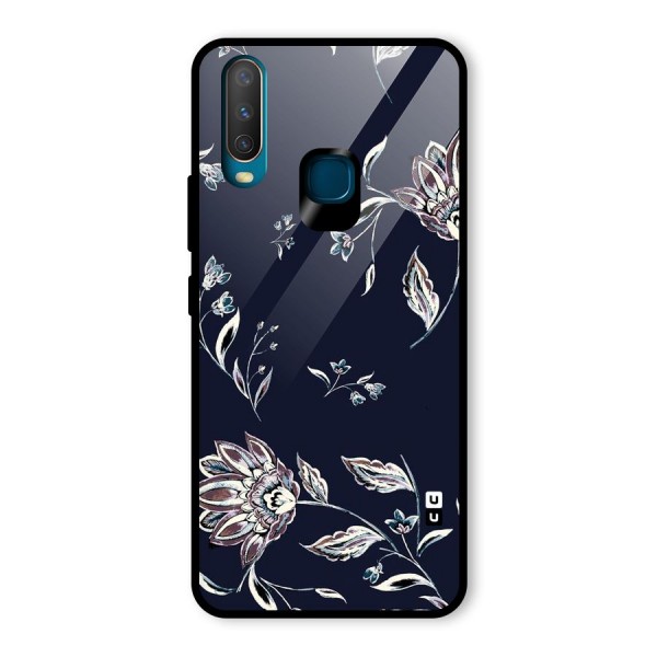 Cute Petals Glass Back Case for Vivo Y12