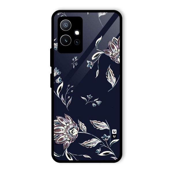 Cute Petals Glass Back Case for Vivo iQOO Z6