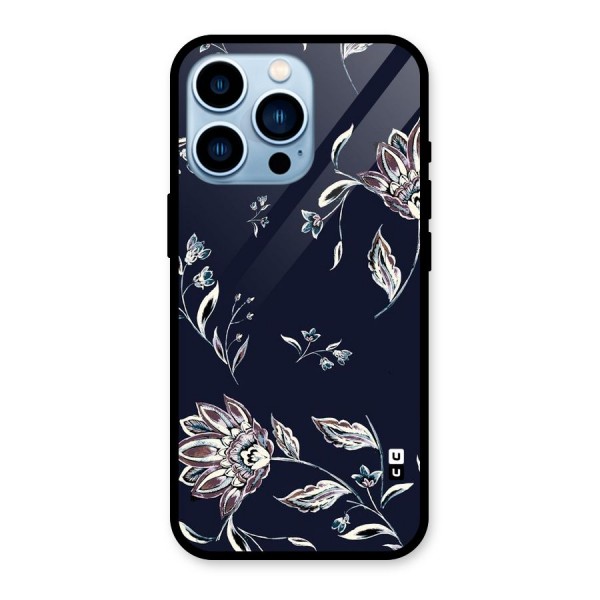 Cute Petals Glass Back Case for iPhone 13 Pro