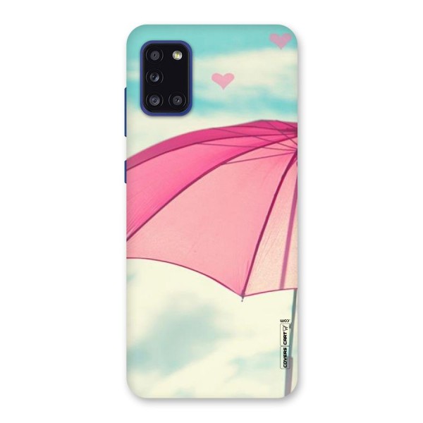 Cute Pink Umbrella Back Case for Galaxy A31