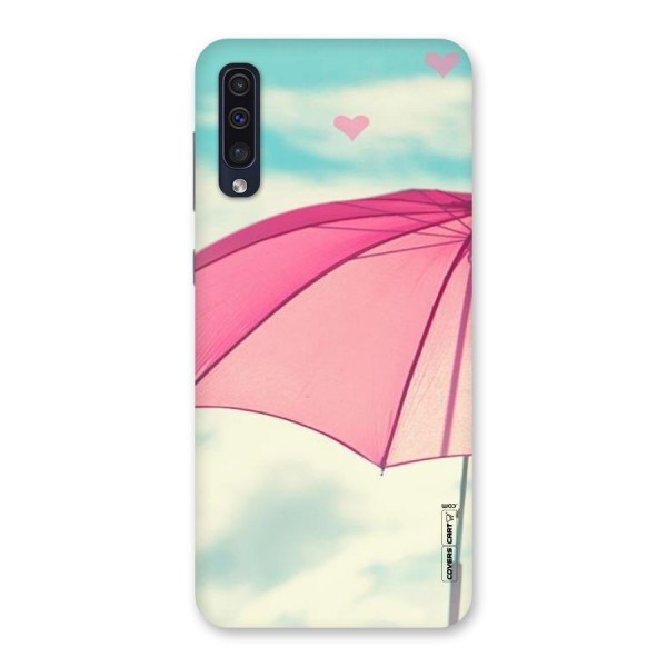 Cute Pink Umbrella Back Case for Galaxy A50