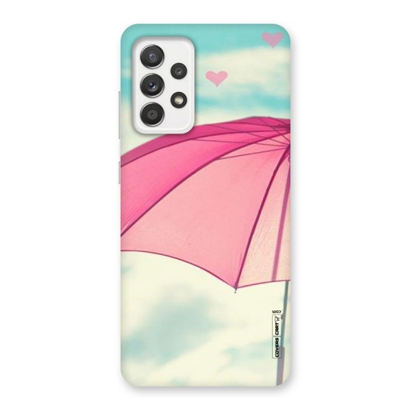 Cute Pink Umbrella Back Case for Galaxy A52