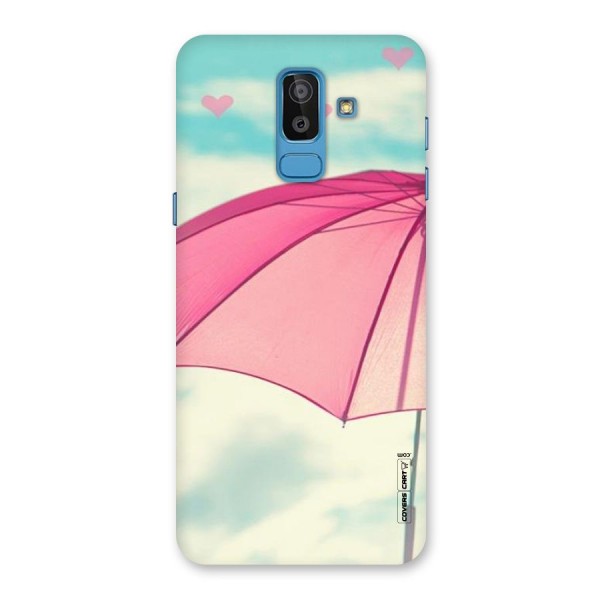 Cute Pink Umbrella Back Case for Galaxy J8