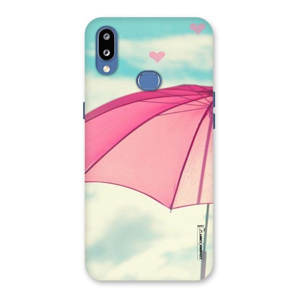 Cute Pink Umbrella Back Case for Galaxy M01s