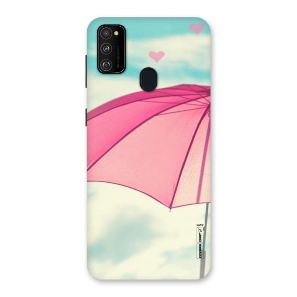 Cute Pink Umbrella Back Case for Galaxy M21