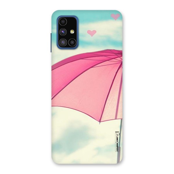 Cute Pink Umbrella Back Case for Galaxy M51