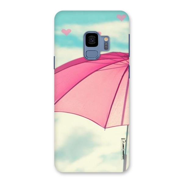 Cute Pink Umbrella Back Case for Galaxy S9