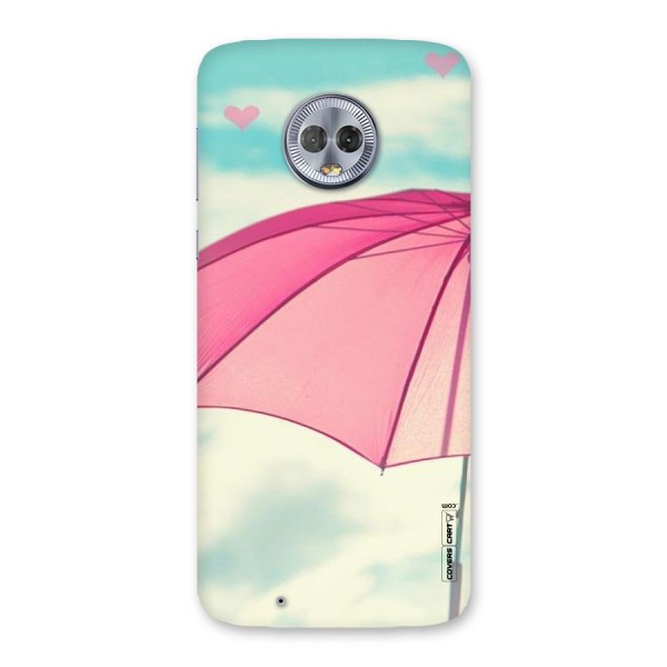 Cute Pink Umbrella Back Case for Moto G6