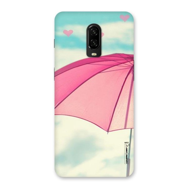 Cute Pink Umbrella Back Case for OnePlus 6T