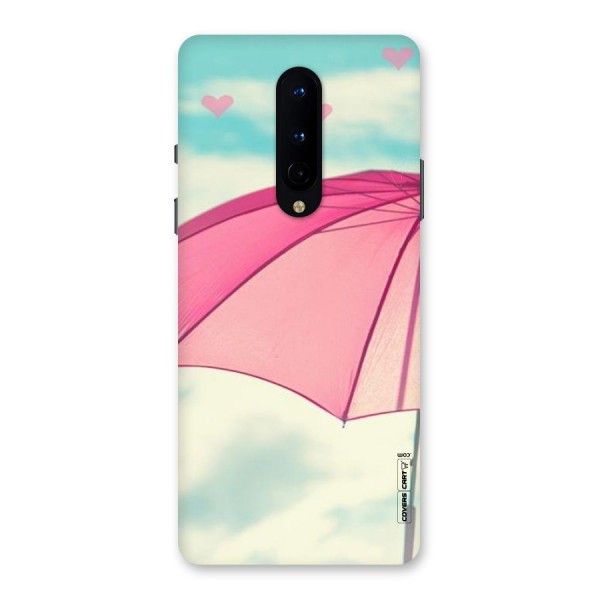 Cute Pink Umbrella Back Case for OnePlus 8