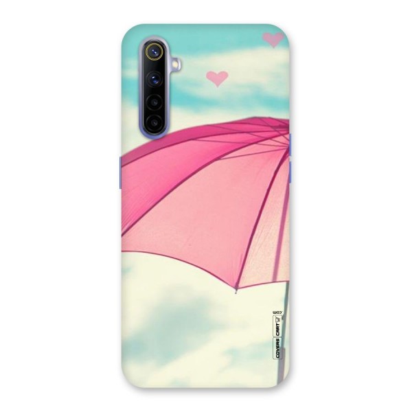 Cute Pink Umbrella Back Case for Realme 6