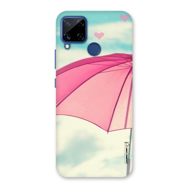 Cute Pink Umbrella Back Case for Realme C12