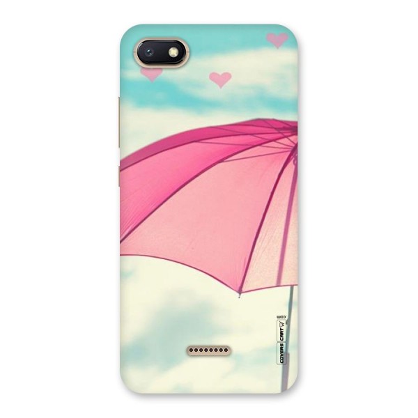 Cute Pink Umbrella Back Case for Redmi 6A