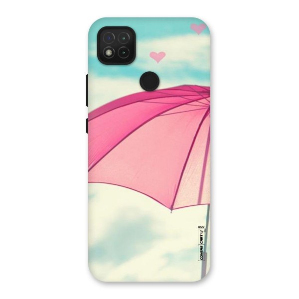 Cute Pink Umbrella Back Case for Redmi 9C