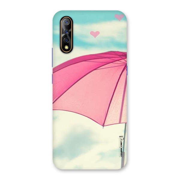 Cute Pink Umbrella Back Case for Vivo S1