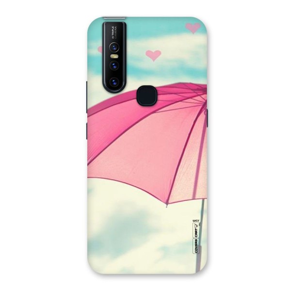 Cute Pink Umbrella Back Case for Vivo V15