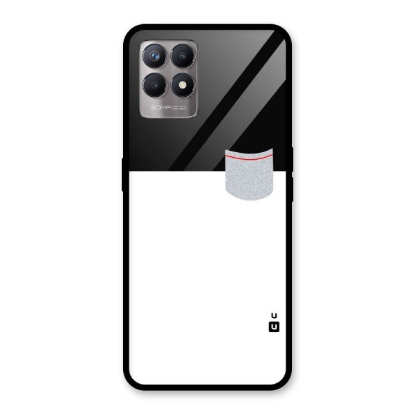 Cute Pocket Simple Glass Back Case for Realme 8i