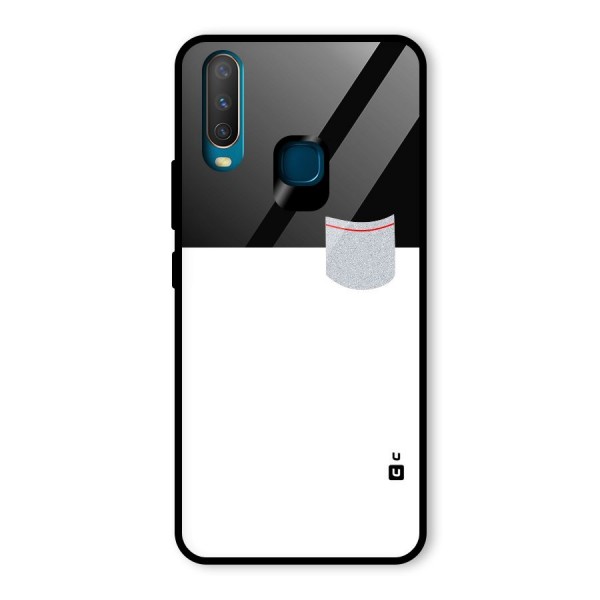 Cute Pocket Simple Glass Back Case for Vivo Y15