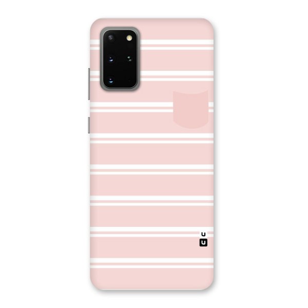 Cute Pocket Striped Back Case for Galaxy S20 Plus