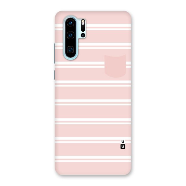 Cute Pocket Striped Back Case for Huawei P30 Pro