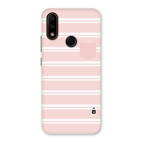 Cute Pocket Striped Back Case for Lenovo A6 Note