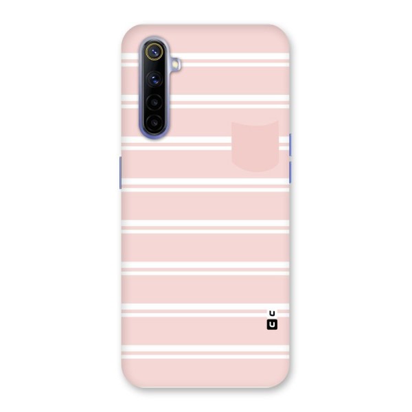 Cute Pocket Striped Back Case for Realme 6