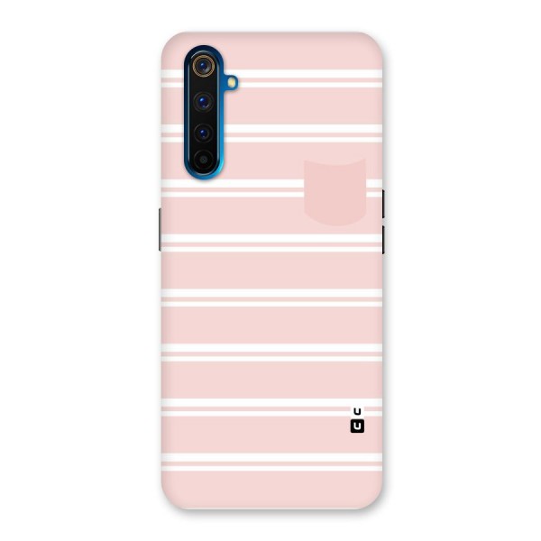 Cute Pocket Striped Back Case for Realme 6 Pro