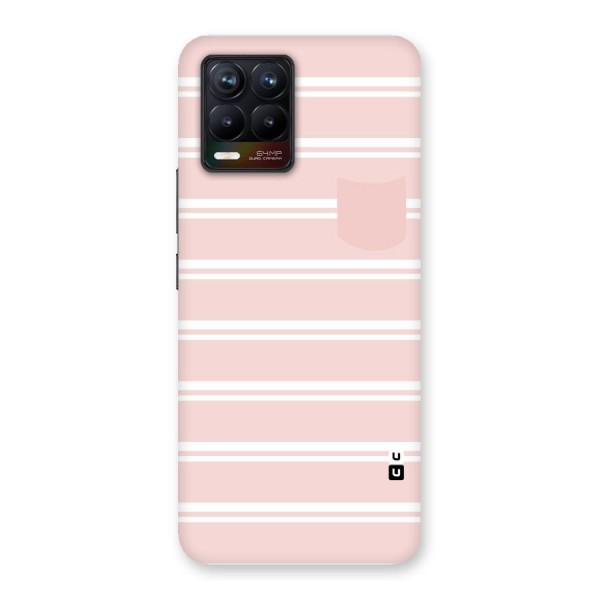 Cute Pocket Striped Back Case for Realme 8