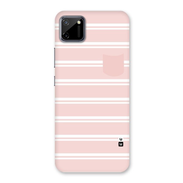 Cute Pocket Striped Back Case for Realme C11