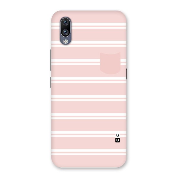 Cute Pocket Striped Back Case for Vivo NEX