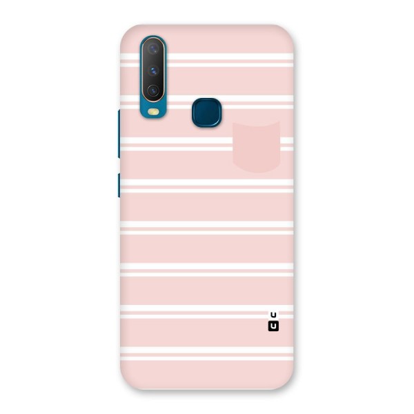 Cute Pocket Striped Back Case for Vivo U10