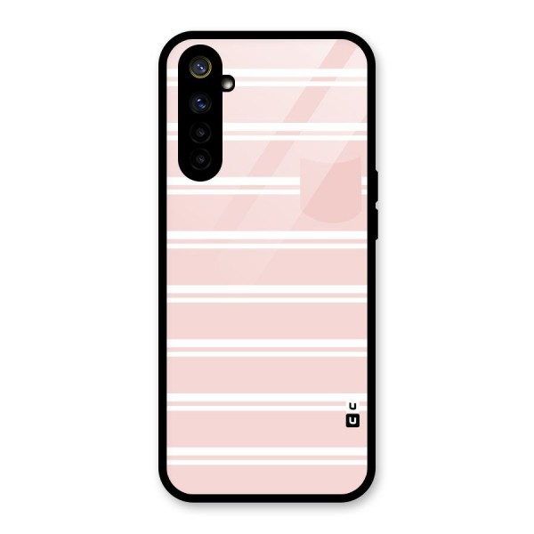 Cute Pocket Striped Glass Back Case for Realme 6