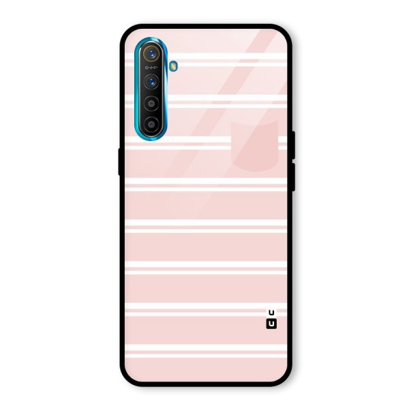 Cute Pocket Striped Glass Back Case for Realme XT